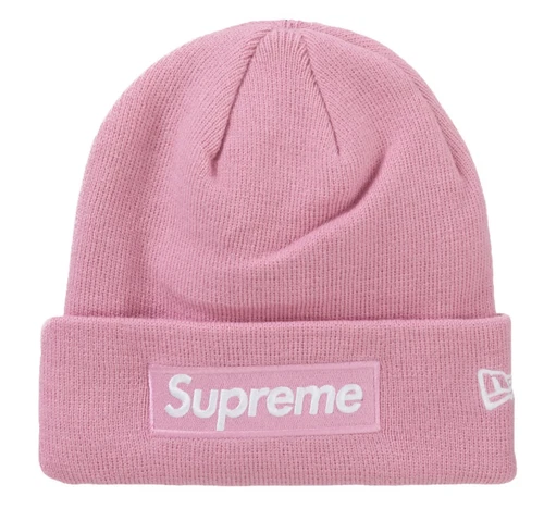 ? Supreme New Era Box Log Beanie FW24 Poussière Rose NEUF LIVRAISON GRATUITE ?