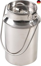 ORION Milchkanne Edelstahl mit Steckdeckel und Tragebügel 3,2L Transportkanne 