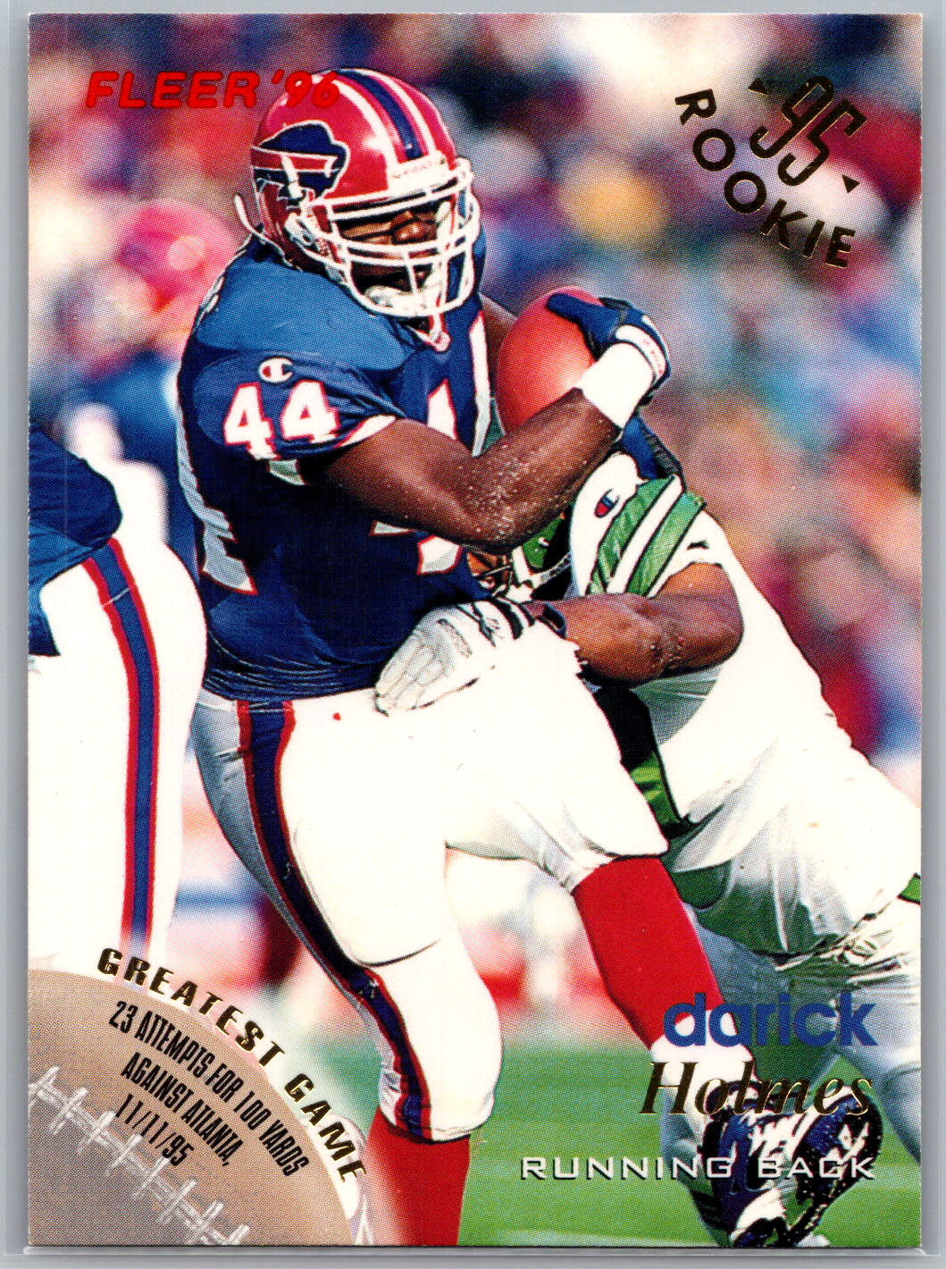 Darick Holmes Fleer 14 1996 Buffalo Bills - NFL Cards! NM