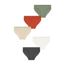 No Boundaries Womens Panties Sz XS Assorted Stretch Ribbed Cheeky 5-Pack Comfort