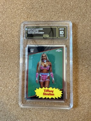 2025 Topps Chrome WWE - 1985 Topps Current #85TC-TS Tiffany Stratton GMA 10