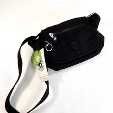 Kipling Live Light Black Sabian Travel Mini Crossbody Shoulder Bag NWT RFID
