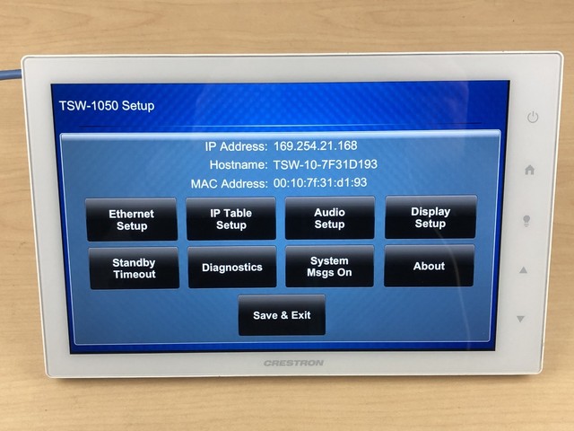 crestron tsw-1050
