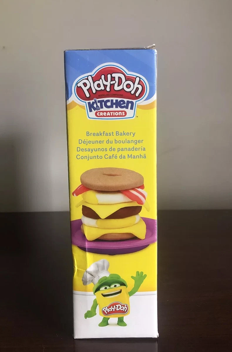 Play-Doh Kitchen Creations Breakfast Bakery Food Set with 6 Cans