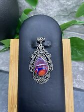 2.6  Dize Calsilica 925 Silver Plated Handmade Gemstone Pendant B2471