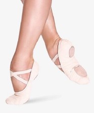 So Danca Stretch Canvas Split Sole Ballet Slipper, pink, SD16