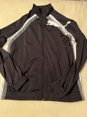 Mens Puma Black and White Jacket Size XXL