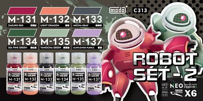 modo NEO Pro Mix Robot Set P2 Lacquer Paint M131-137 (30ml) Multiple Options
