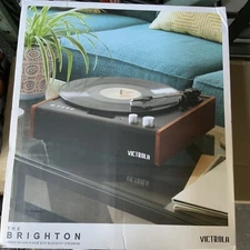 📀 Victrola -The Brighton Hybrid Record Player W/ Bluetooth Streaming