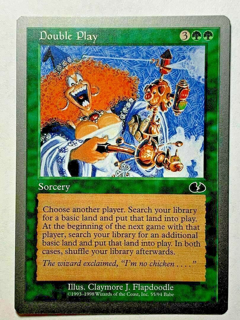 mtg play another game card Exploration In both cases DOUBLE PLAY Unglued 1998 Magic