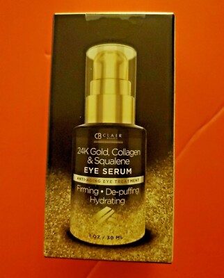 CLAIR BEAUTY 24 K GOLD COLLAGEN & SQUALENE EYE SERUM 