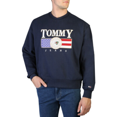 Tommy Hilfiger Herren Sweatshirt ''C87''   Gr. S (oversize) dunkelblau UVP 109,90
