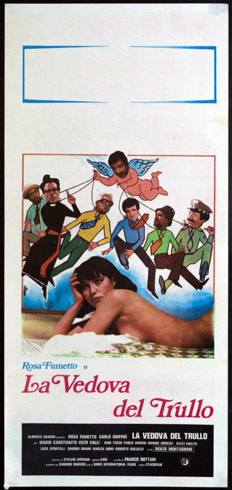 Locandina originale film La vedova del trullo (1979) - Regia di Franco Bottari