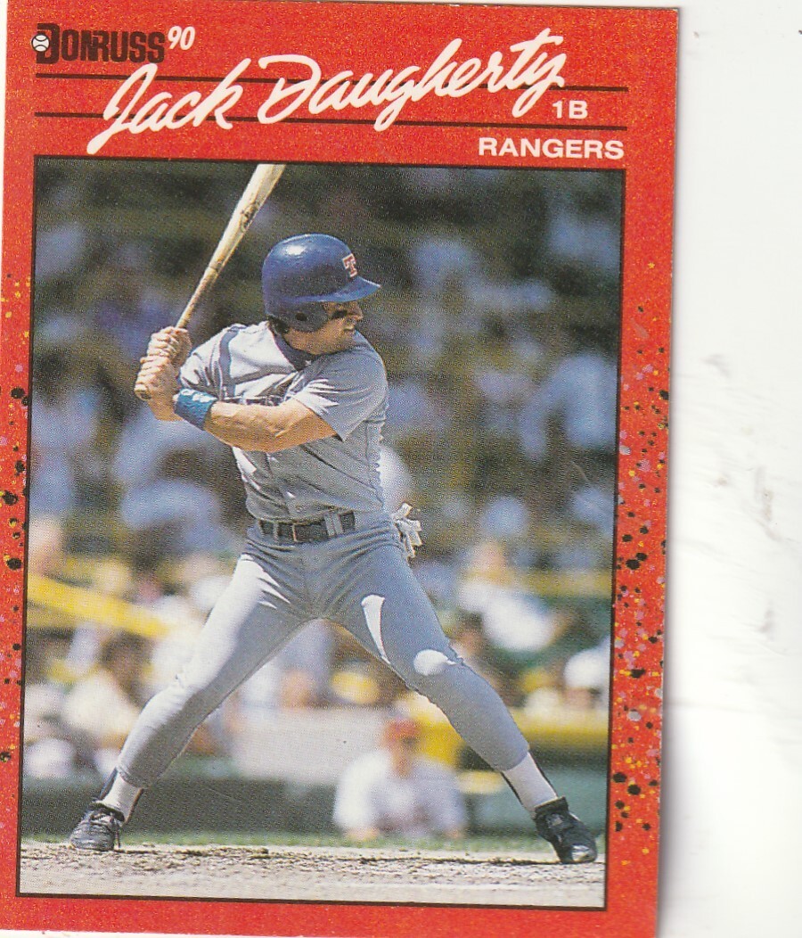 FREE SHIPPING-MINT-1990 Donruss Jack Daugherty #461 -ERROR-NO DOT AFTER INC