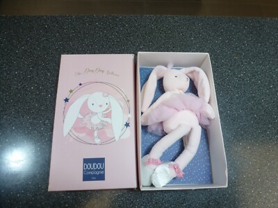 11'' Bunny Plush DouDou Et Compagnie Ballerina Doll Toy Paris France