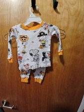 PEANUTS CHARLIE BROWN SNOOPY HALLOWEEN 2 PIECE PAJAMA SET 12 MONTH