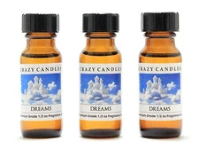 3 Dreams 1/2oz Premium Grade Scented Fragrance Oil Crazy Candles