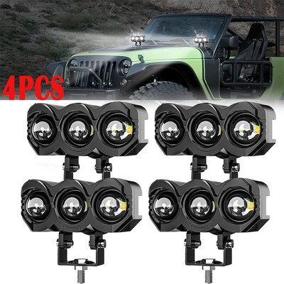 4x 4inch LED Work Light Bar Spot Cube Pods Driving Fog Lamp Offroad ATV UTV Boat