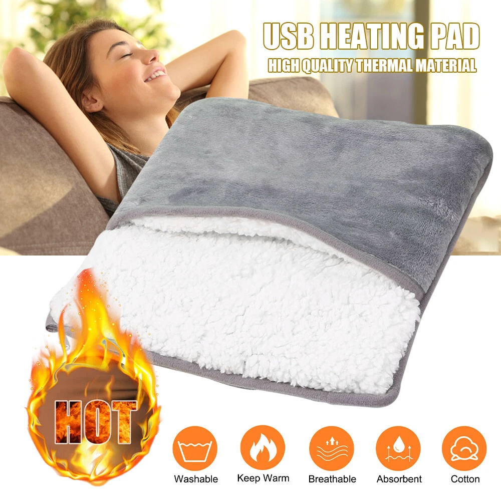 UK Electric USB Heated Foot Warmer Washable Winter Warm Feet Heating Pad  Cushion | eBay