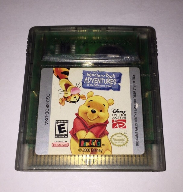 GameBoy Color Winnie Pooh Adventures in 100 Acre Wood cartridge with