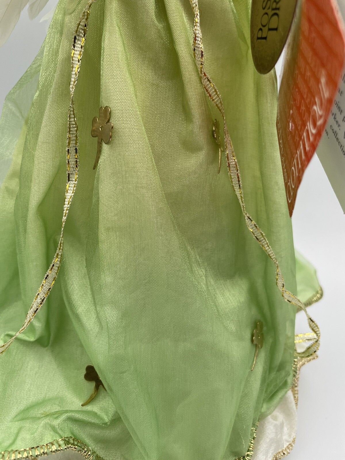 Angel Christmas Tree Topper Irish Possible Dreams Clothtique Emerald