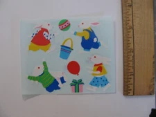Mrs. Grossman's Stickers by the Yard EASTER BUNNY EGG PAIL 1 Mod 4 X 3.2 NOS a