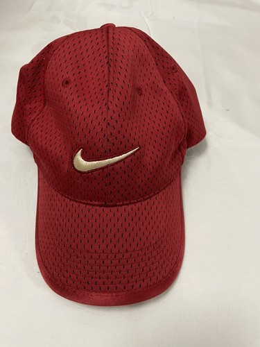 Red Nike baseball cap hat adjustable 