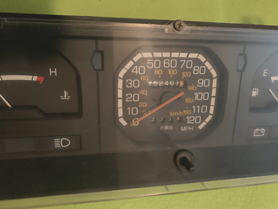 85 86 1985 1986 MITSUBISHI D50 MIGHTY MAX INSTRUMENT CLUSTER 85 86 1985 1986 MITSUBISHI D50 MIGHTY MAX INSTRUMENT CLUSTER