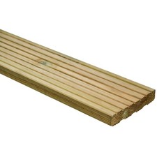 3.6m Timber Decking Boards  144mm Wide x 27mm