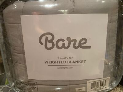 Bare Home Weighted Blanket, Size Standard - Gray