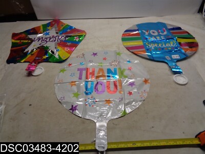 QTY=6 Pcs (2 x Shown) 4171489 Anagram 18'' WMT General Sentiment Asrt. Balloons