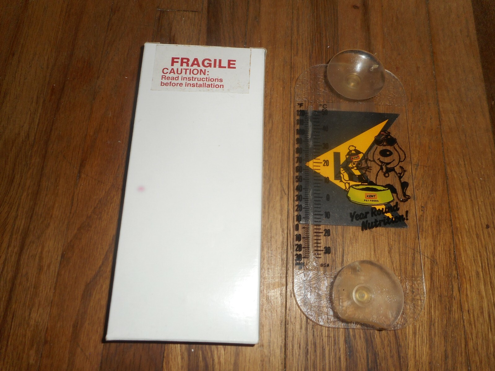 Dog Advertising Thermometer Sign In Box