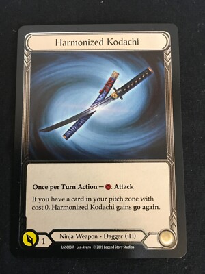 Flesh and Blood MTG Harmonized Kodachi Cold Foil 2019 Ninja Weapon LGS003-P  Card | eBay