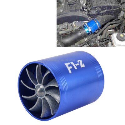 F1-Z Cargador universal de acero inoxidable para automóvil, doble turbina