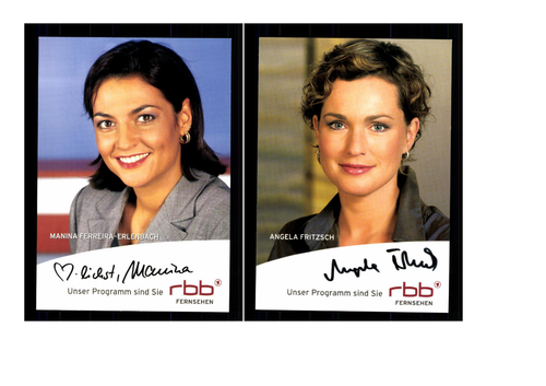 12 Autogrammkarten RBB Moderatoren Original Signiert ## K 719 - Picture 5 of 6