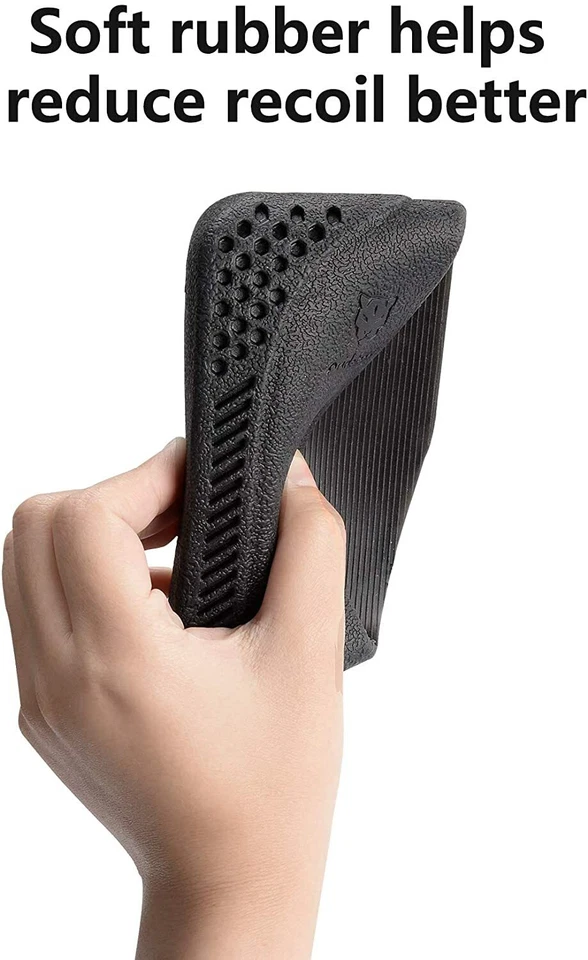 Recoil Pad Synthetic Latex Rubber Slip-On, Recoil Reducing Pad for Rifle Shotgun - Image 2 of 4