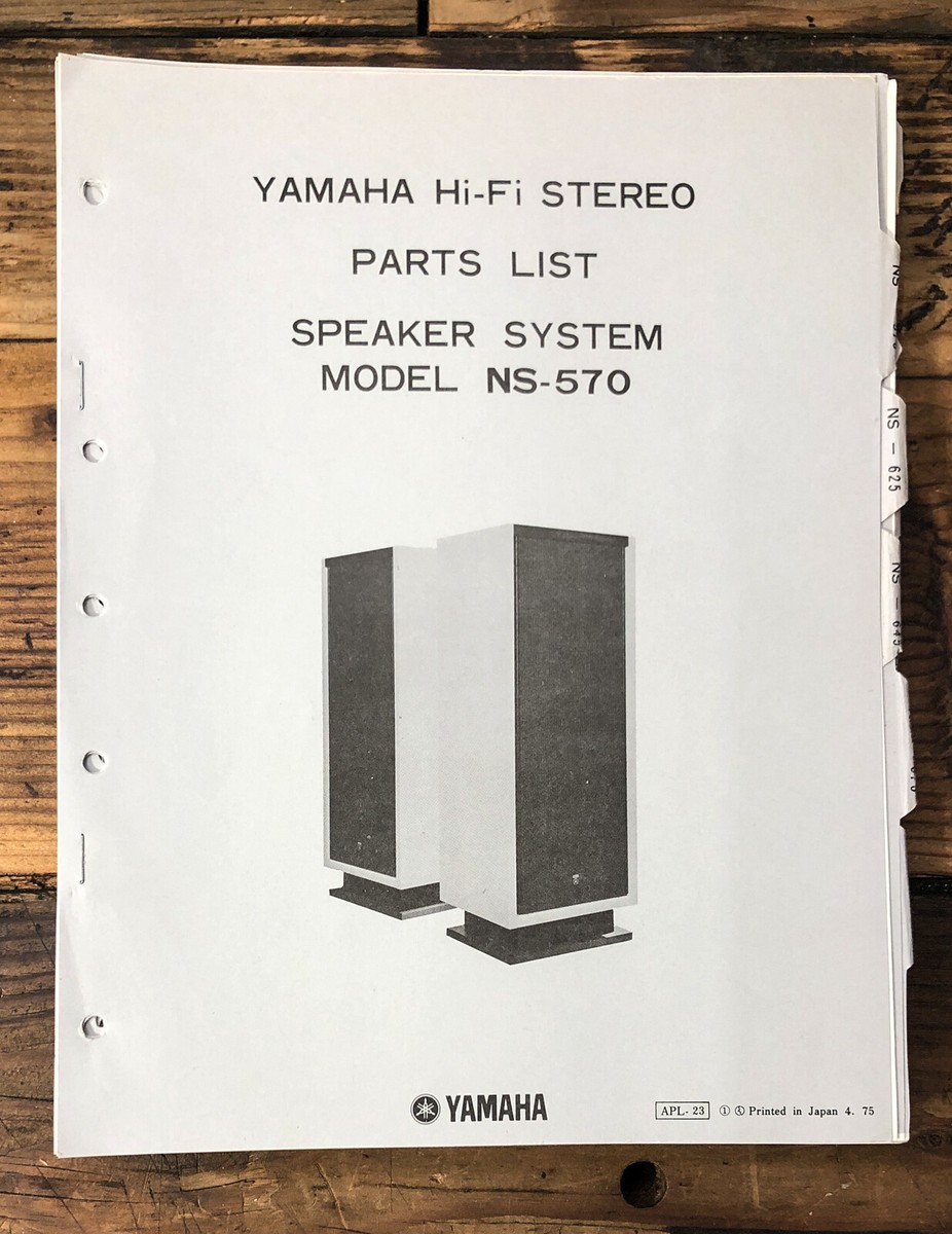 Yamaha NS-570 Speaker Service Manual *Original* | eBay