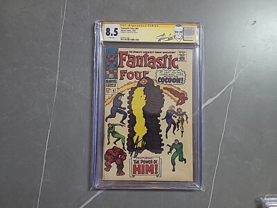 Fantastic Four Comic #67 1967 CGC 8.5 SS Stan Lee 1st App Of Him in Cameo