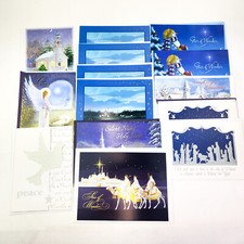 Religious Christmas Nativity Greeting Cards Lot of 14 with Envelopes Holiday Set