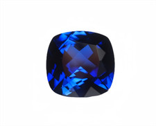High quality Cushion Cut Blue Sapphire Lab Created High hardness Loose Gemstone