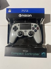 Manette filaire Compact Controller grise pour PS4 compatible PC PlayStation 4