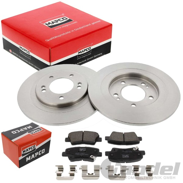 Mapco Bremsscheiben Ø284Mm + BelÄGe Hinten Passend FüR Hyundai I30 KIA Cee'd PRO-image