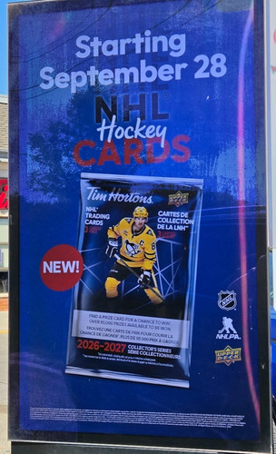 2026-27 Upper Deck Tim Hortons NHL Hockey Cards ** 1 Pack **