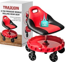 Traxion 2-700 ProGear Mobile Rolling Gear Seat 5" Casters