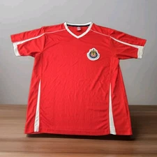 Club Deportivo De Guadalajara Mens Red Sz L Soccer Jersey Mexico Chivas 2011 EUC