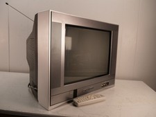 Toshiba Color TV 14AF45 14" CRT Television Retro Gaming Tested Working + Remote