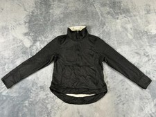 THE NORTH FACE WOMENS JACKET SMALL BLACK 1/2 ZIP POCKETS