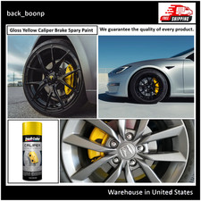 Yellow Caliper Brake Spray Paint Rotors Drums Resists Coating - No Import Fees Yellow Caliper Brake Spray Paint Rotors Drums Resists Coating - No Import Fees