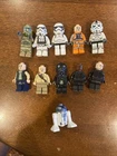 LEGO Star Wars Minifigure Lot R2-D2 Stormtroopers TIE Pilot Han Solo Rebel