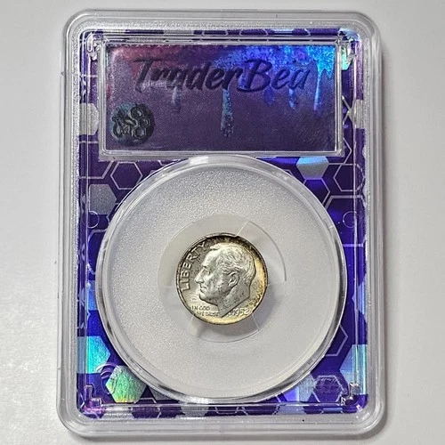 1952-D Silver PCGS MS66 Roosevelt Dime 10c Purple Core Traderbea